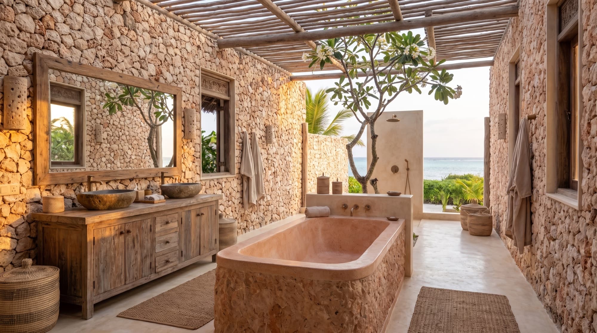 Zanzibar Reef Residence — Master bathroom