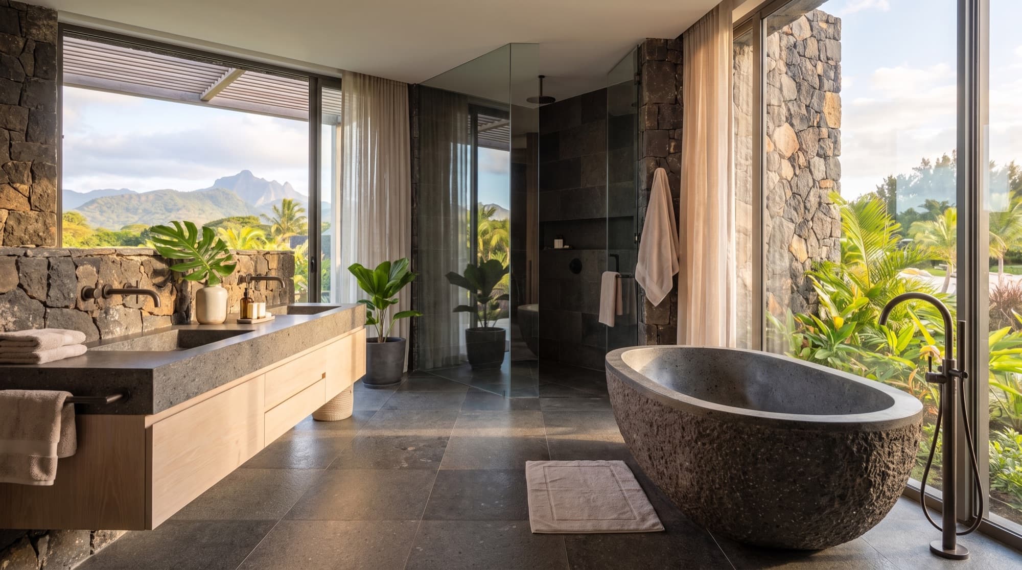 Anahita Garden Villa — Master bathroom