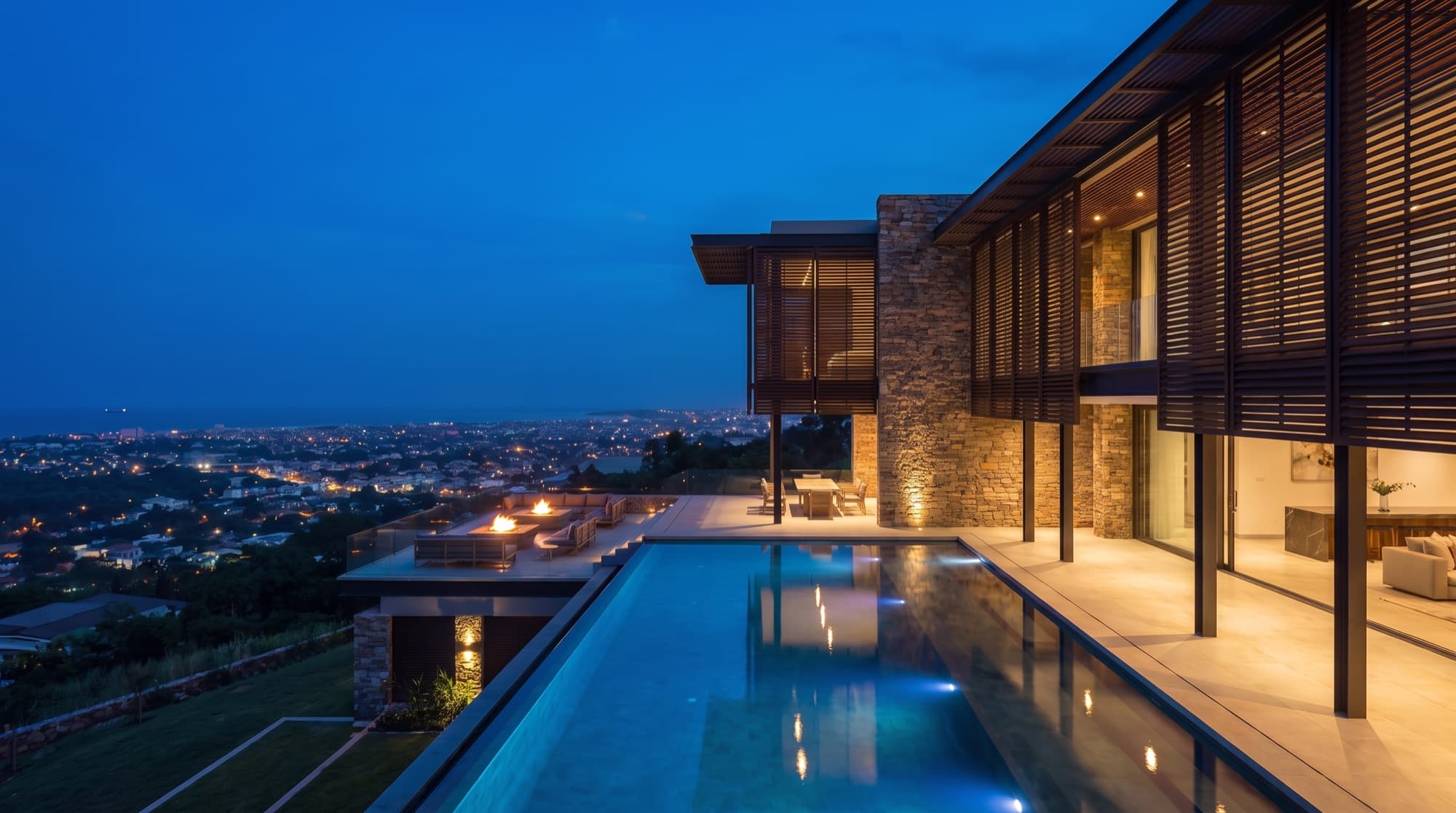 Accra Hills Luxury Villa — Pool & terrace