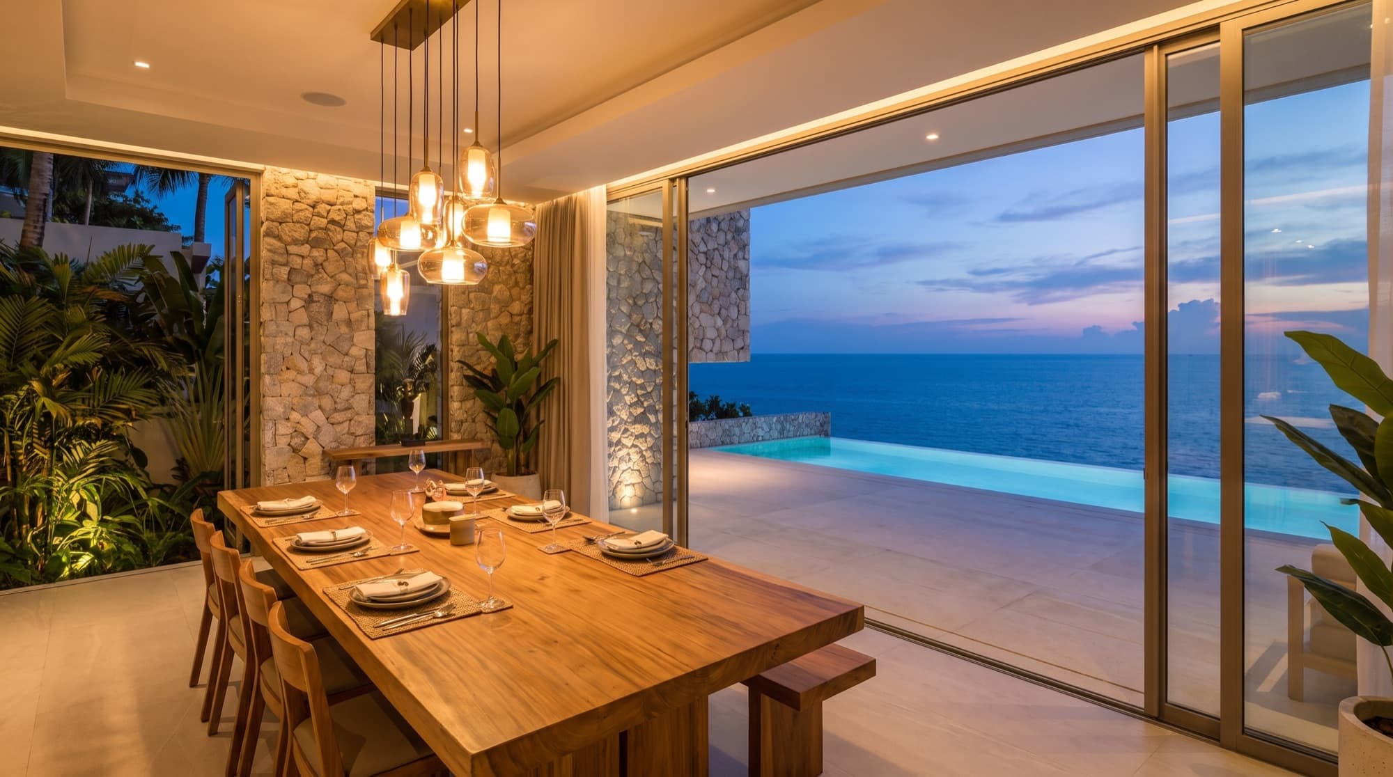 Moonstone Cliff Villa — Dining