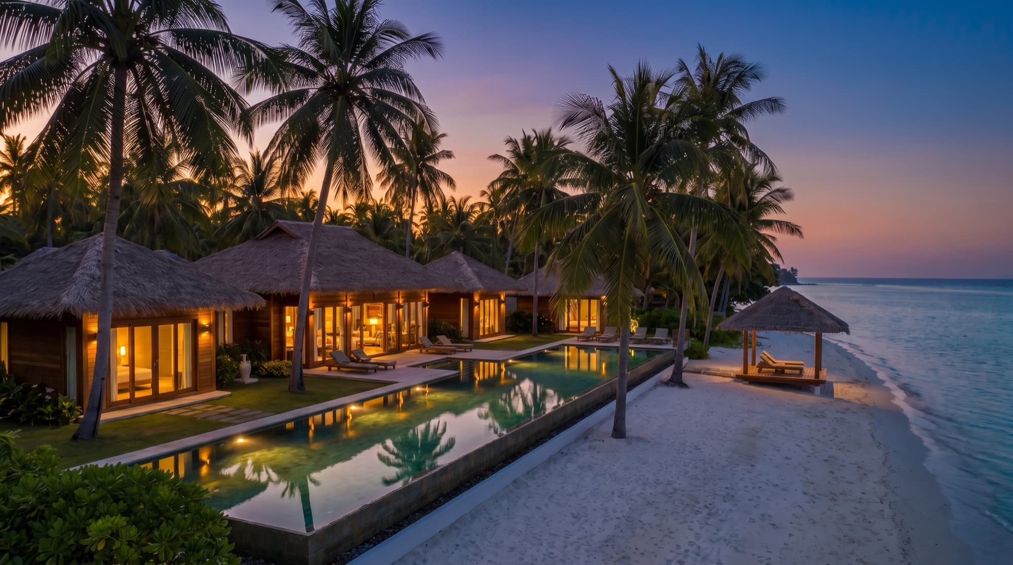 Ocean Palm Retreat — Pool & terrace
