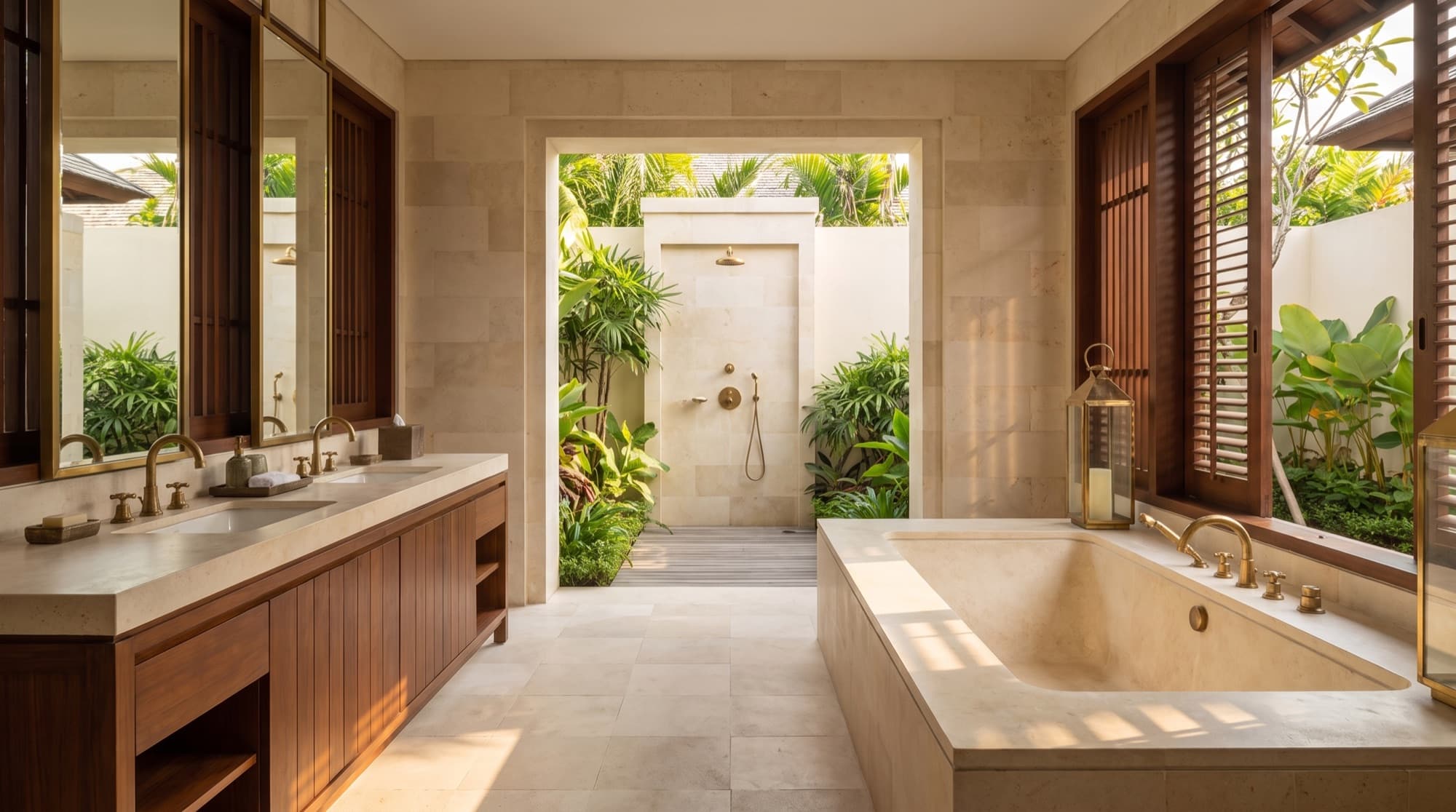 Nusa Dua Prestige Villa — Master bathroom