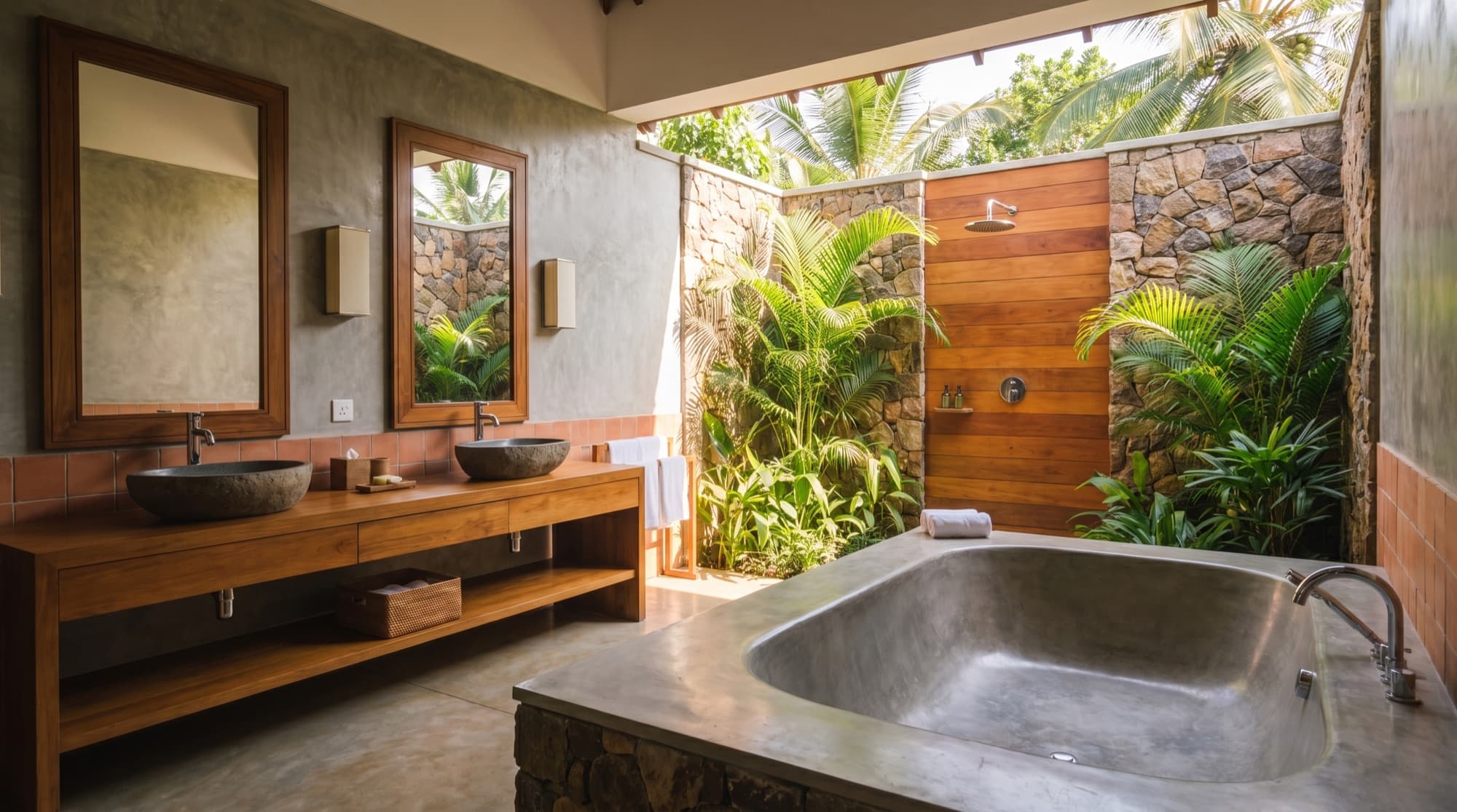 Mirissa Horizon House — Master bathroom